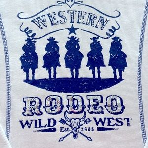 Reba “Like New” Junior size L. Ladies long sleeve. Rare Rodeo edition.